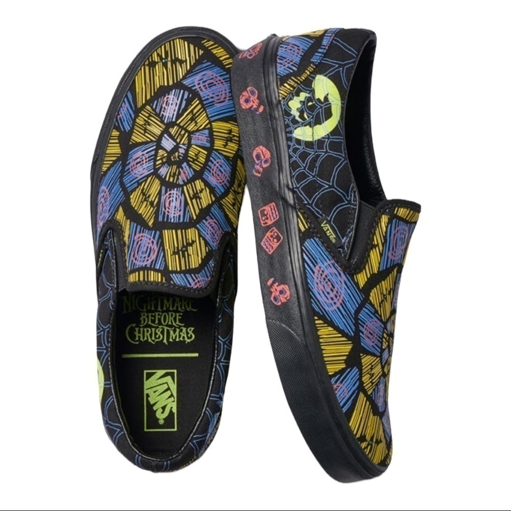 Vans x‎ Disney The Nightmare Before Christmas Classic Slip On Sneaker Size 5 Wmn